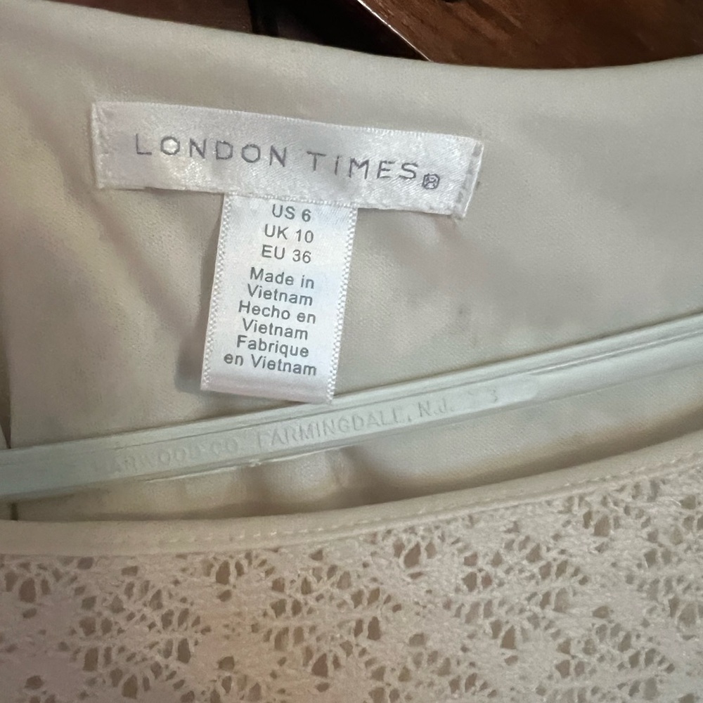 London Time Ivory Lace Dress